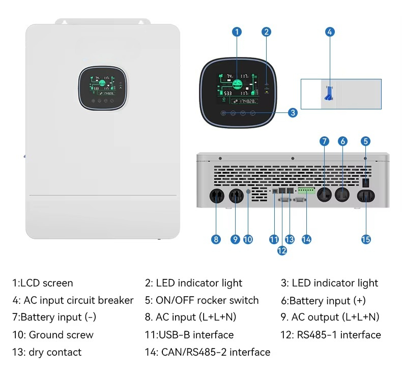 Inverter Solare Ibrido Off-Gri - Split Phase Inverter 10Kw 110V 220V recensione e prezzo