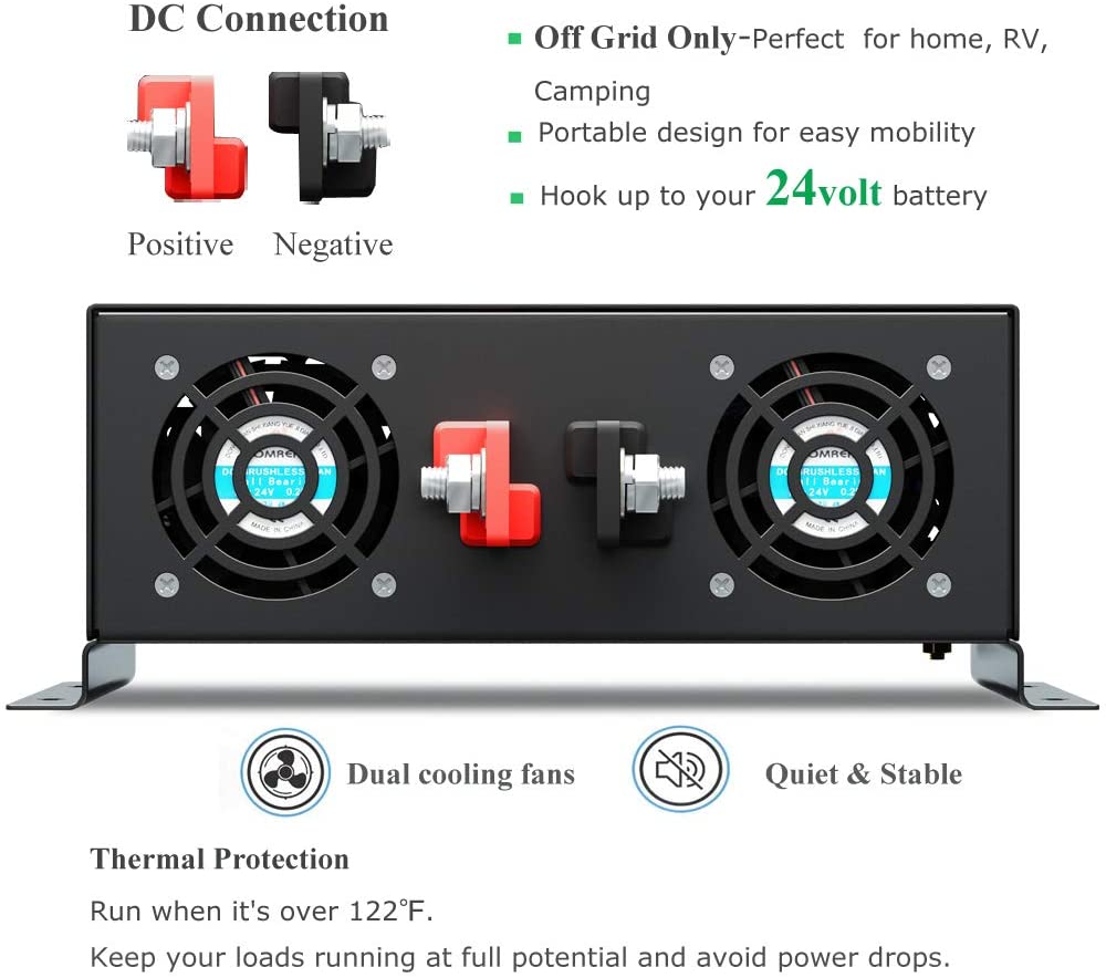 Convertitore di tensione di al - Inverter Pure Sine Wave 60Hz 120V 3000W recensione e prezzo